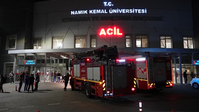 Hastanede yangın paniği: hastalar tahliye edildi